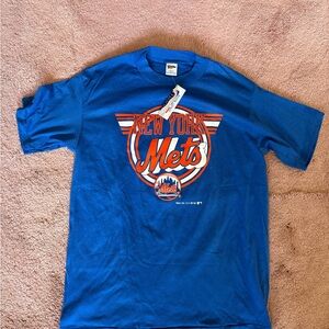 Vintage NWT 1987 New York Mets Blue T-Shirt‎